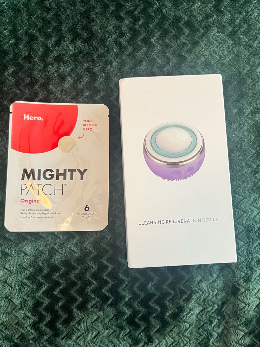 NuLife Beauty Skin Rejuvination Cleansing device &Hero Mighty Patch Acne Patches